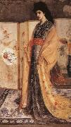 James Mcneill Whistler Whistler-s passion for all things oriental is presented here in his the princess from the Land of Porcelain Sweden oil painting artist